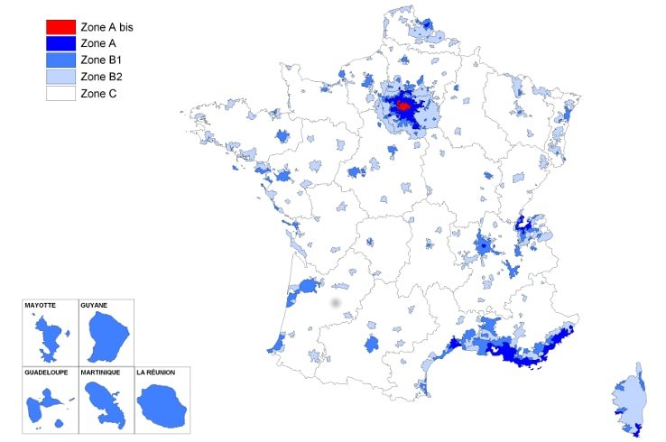 Les zones éligibles de la Loi PINEL